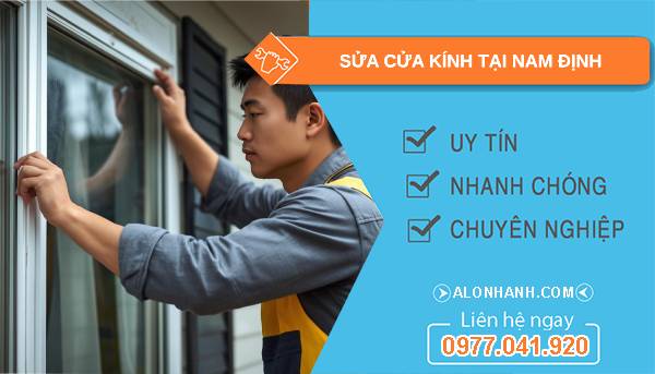 thợ sửa cửa kính tại nam định giá rẻ