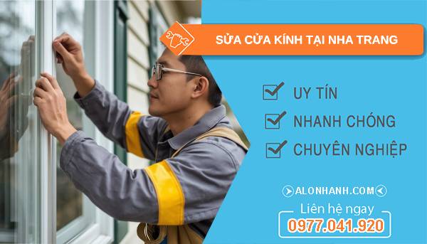 thợ sửa cửa kính tại nha trang