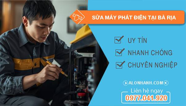 thợ sửa máy phát điện tại bà rịa giá rẻ