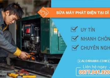 thợ sửa máy phát điện tại dĩ an