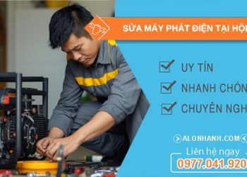 thợ sửa máy phát điện tại hội an