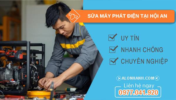 thợ sửa máy phát điện tại hội an