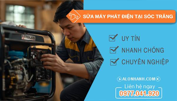 thợ sửa máy phát điện tại sóc trăng uy tín