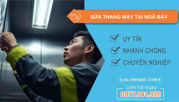 thợ sửa thang máy tại ngã bảy