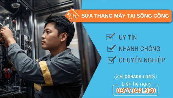 thợ sửa thang máy tại sông công giá rẻ