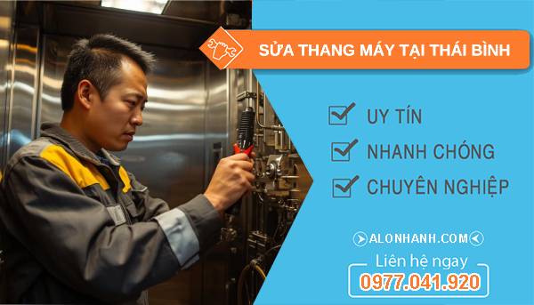 thợ sửa thang máy tại thái bình