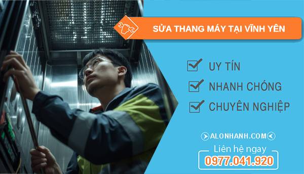 thợ sửa thang máy tại vĩnh yên