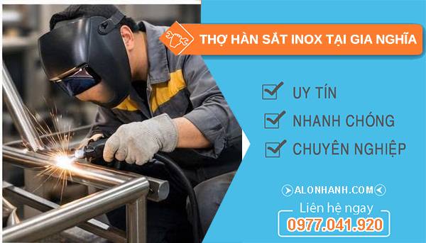 thợ hàn sắt inox tại gia nghĩa giá rẻ