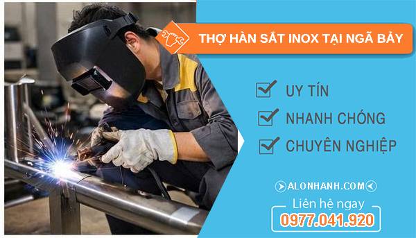 thợ hàn sắt inox tại ngã bảy