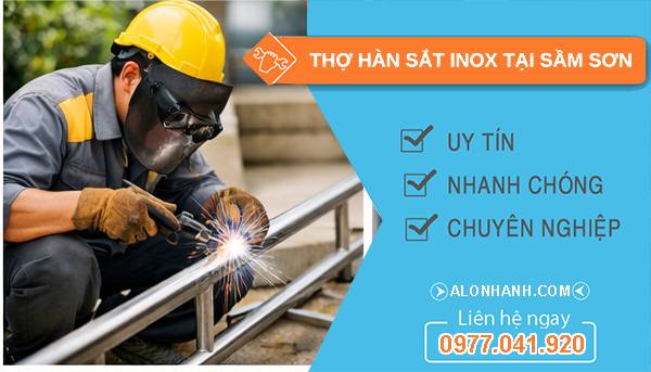 thợ hàn sắt inox tại sầm  sơn giá rẻ