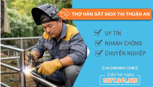 thợ hàn sắt inox tại thuận an