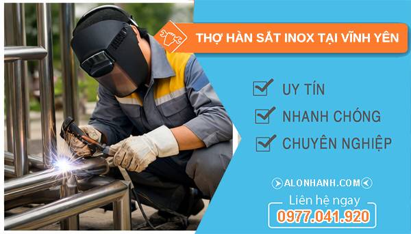 thợ hàn sắt inox tại vĩnh yên giá rẻ