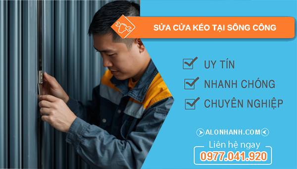 thợ sửa cửa kéo tại sông công giá rẻ