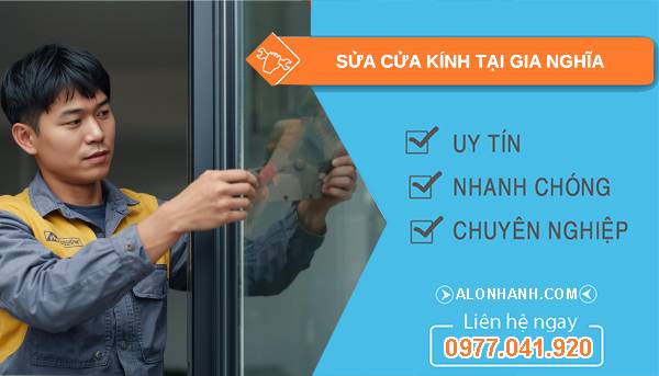 thợ sửa cửa kính tại gia nghĩa uy tín