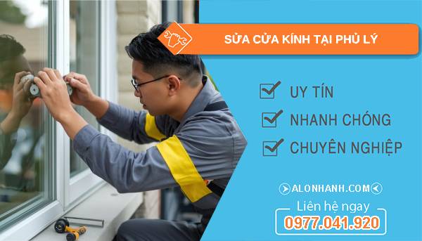 thợ sửa cửa kính tại phủ lý