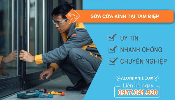 thợ sửa cửa kính tại tam điệp