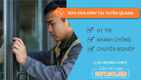 thợ sửa cửa kính tại tuyên quang giá rẻ