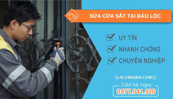 thợ sửa cửa sắt tại bảo lộc giá rẻ