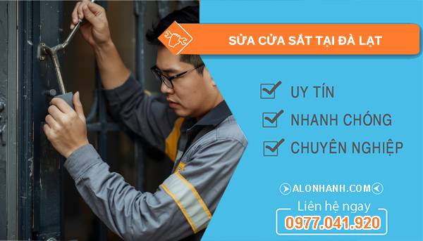 thợ sửa cửa sắt tại đà lạt giá rẻ