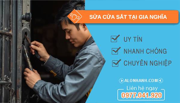 thợ sửa cửa sắt tại gia nghĩa uy tín