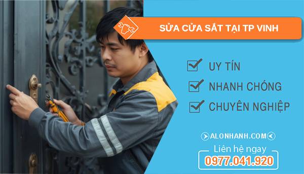 thợ sửa cửa sắt tại tp vinh giá rẻ