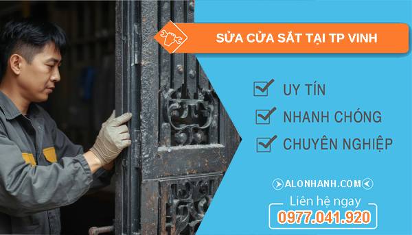 thợ sửa cửa sắt tại tp vinh uy tín