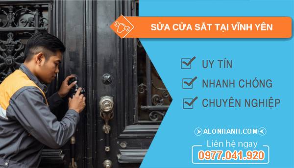 thợ sửa cửa sắt tại vĩnh yên