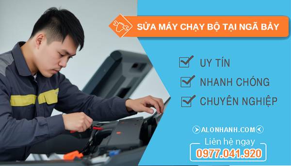 thợ sửa máy chạy bộ tại ngã bảy