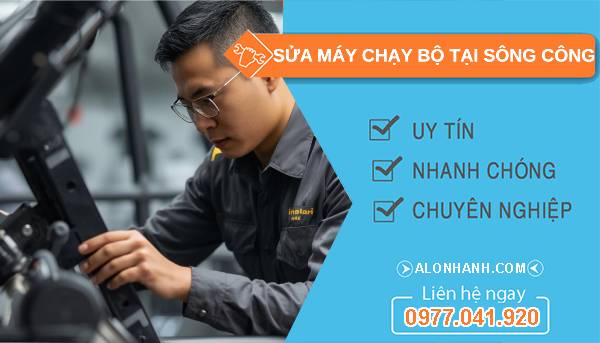thợ sửa máy chạy bộ tại sông công