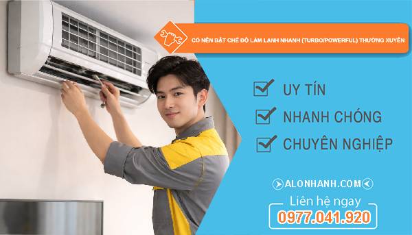 có nên bậc chế độ làm lạnh nhanh thường xuyên