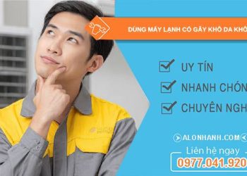 dùng máy lạnh có gây khô da không tại sao