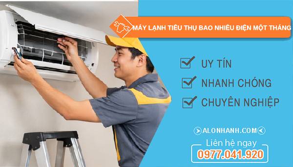 máy lạnh tiêu thụ bao nhiêu điện một tháng