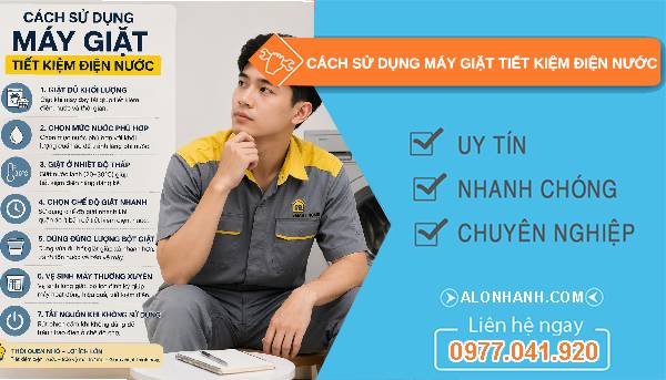 cách sử dụng máy giặt tiết kiệm điện nước giá rẻ