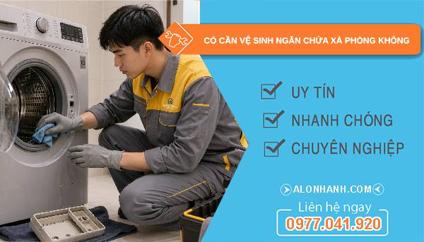 có cần vệ sinh ngăn chứa xà phòng không