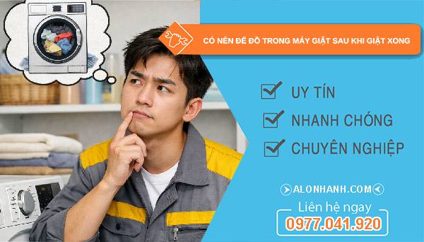 có nên để đồ trong máy giặt sau khi giặt xong tìm hiểu