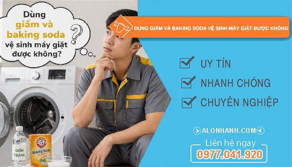 dùng giấm và baking soda vệ sinh máy giặt được không