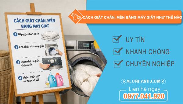 hướng dẫn cách giặt chăn mềm bằng máy giặt như thế nào đúng cách