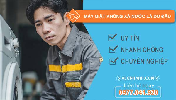 máy giặt không xả nước do đâu