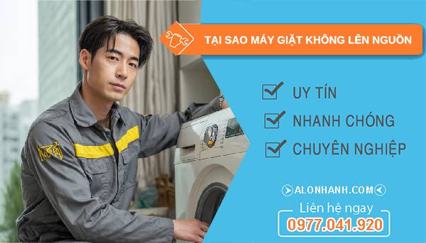 tại sao máy giặt không lên nguồn