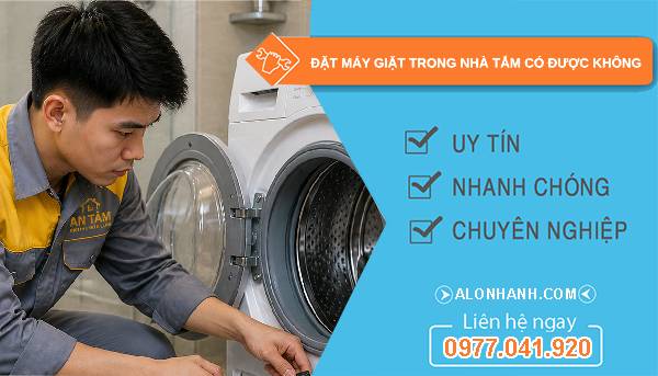 đặt máy giặt trong nhà tắm có được không tại sao