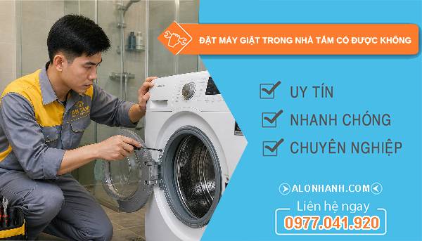 đặt máy giặt trong nhà tắm có được không tìm hiểu