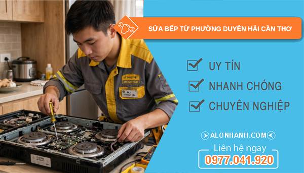 Sửa bếp từ phường Duyên Hải Cần Thơ giá rẻ