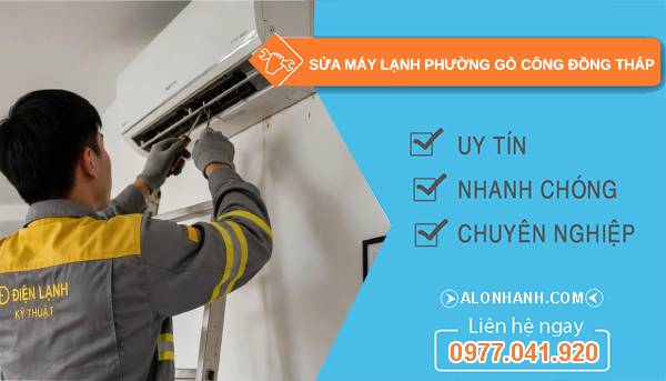 sửa máy lạnh phường gò công đồng tháp uy tín