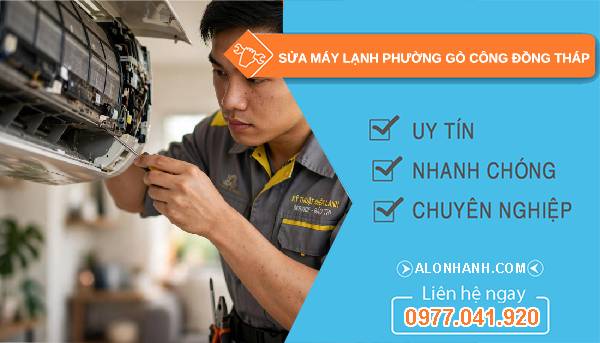 sửa máy lạnh phường gò công đồng tháp