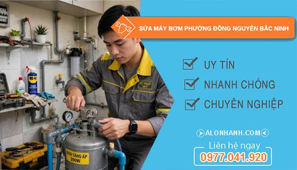 sửa máy bơm phường Đồng Nguyên Bắc Ninh