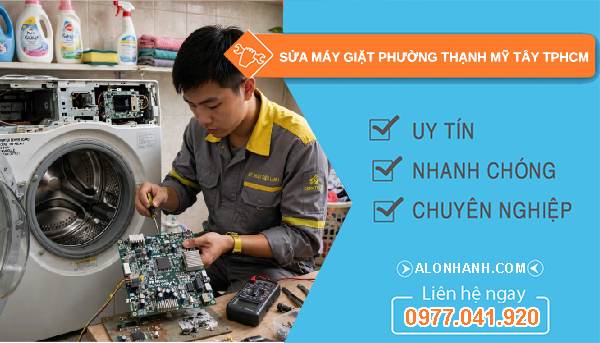 sửa máy giặt Phường Thạnh Mỹ Tây TPHCM