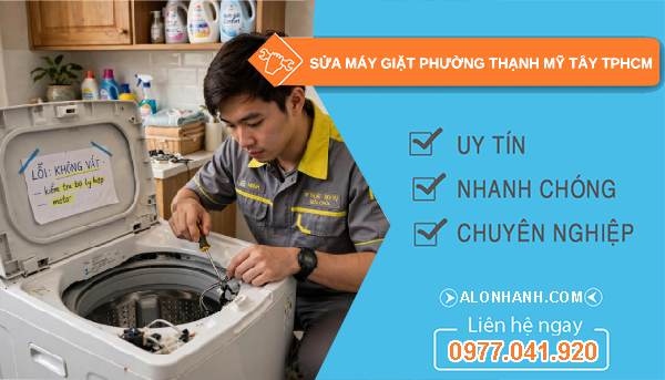 sửa máy giặt Phường Thạnh Mỹ Tây