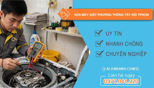 sửa máy giặt Phường Thông Tây Hội TPHCM