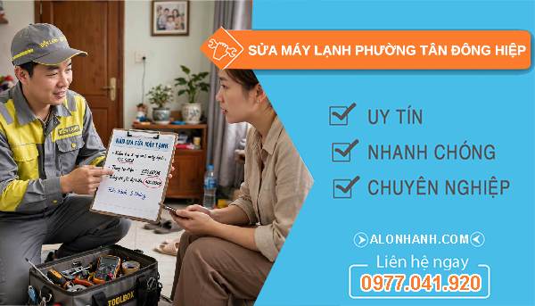 sửa máy lạnh Tân Đông Hiệp