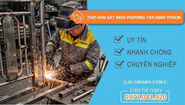 thợ hàn sắt inox phường Tân Định